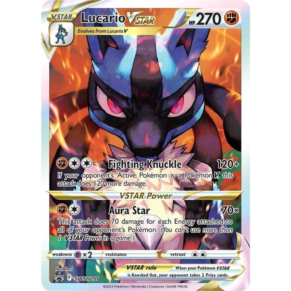 Lucario VSTAR SWSH 291 - SWSH Black Star Promos
