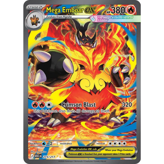 Mega Emboar ex 273/217 - Ascended Heroes