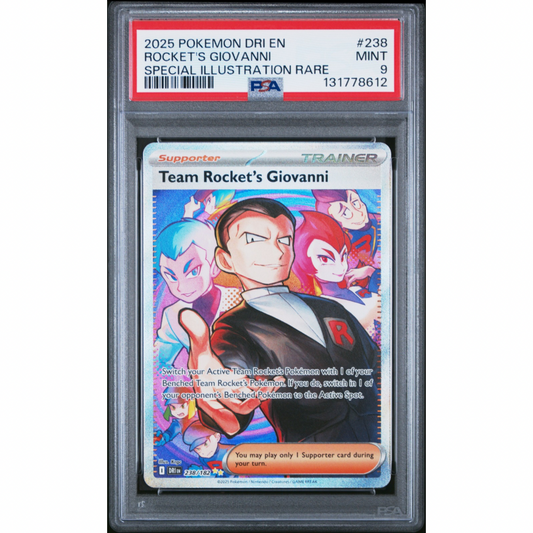 Team Rocket's Giovanni 238/182 - Destined Rivals / PSA 9