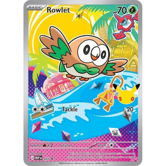 Rowlet MEP 043 - MEP Black Star Promos