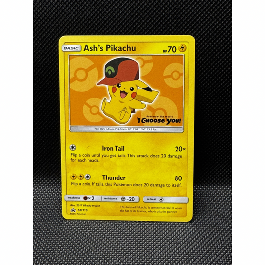Ash's Pikachu SM110 - SM Black Star Promos