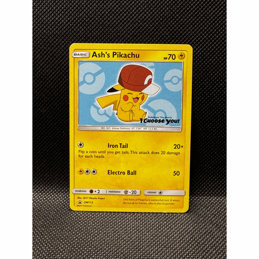 Ash's Pikachu SM113 - SM Black Star Promos