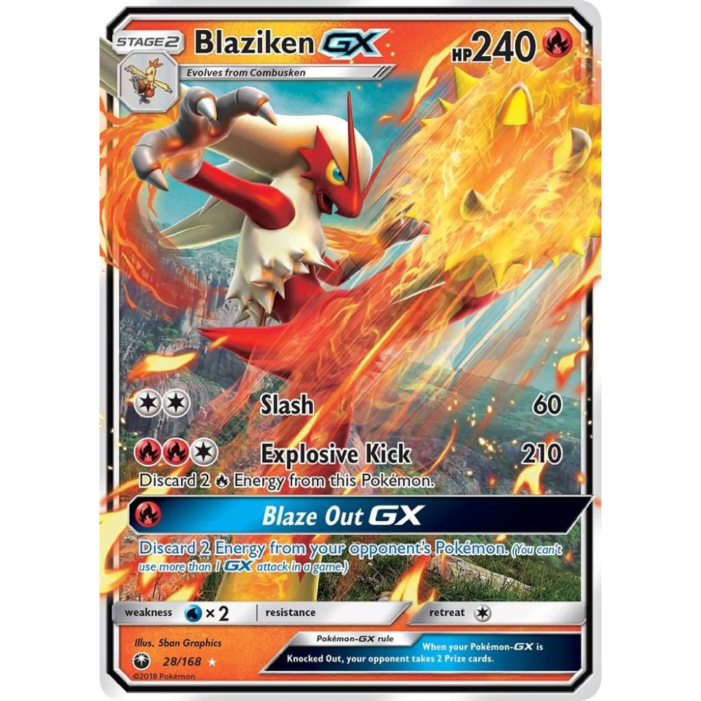 Blaziken GX 28/168 - Celestial Storm
