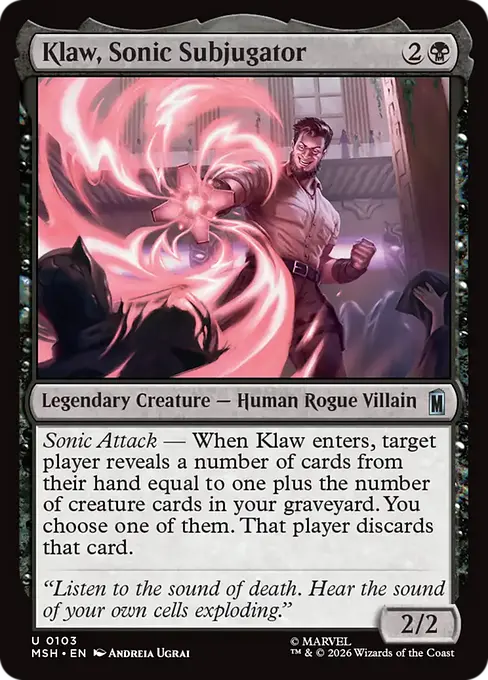Klaw, Sonic Subjugator - Marvel Super Heroes