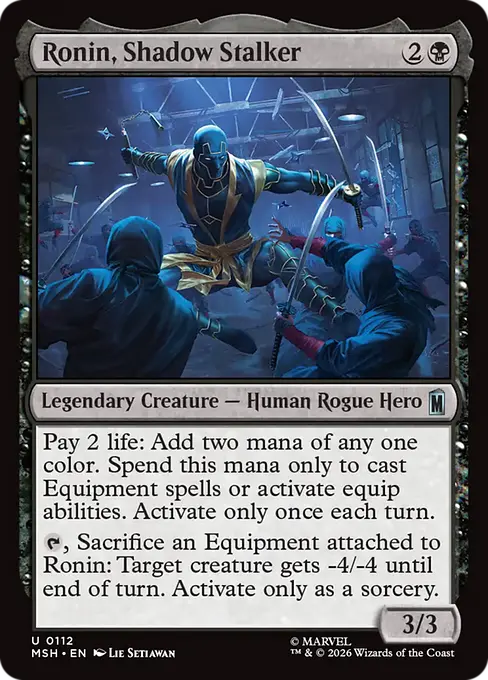 Ronin, Shadow Stalker - Marvel Super Heroes