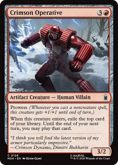 Crimson Operative - Marvel Super Heroes