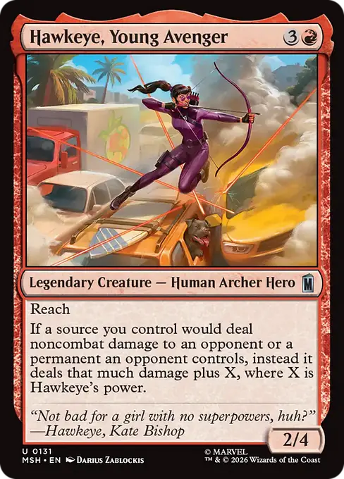 Hawkeye, Young Avenger - Marvel Super Heroes