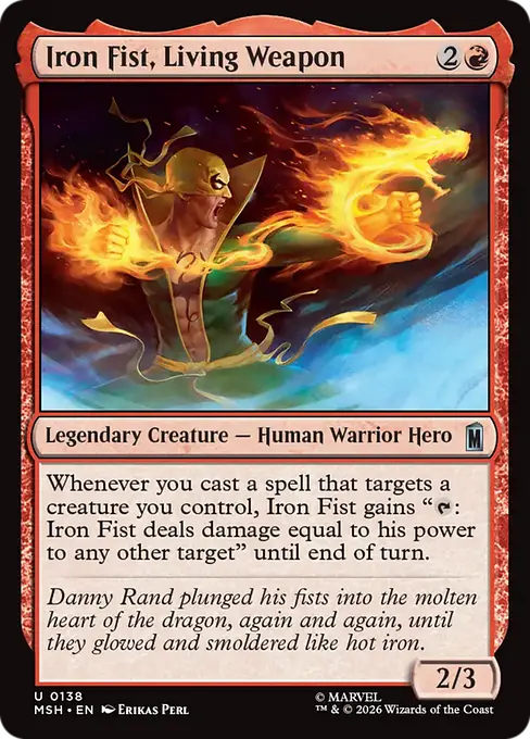 Iron Fist, Living Weapon - Marvel Super Heroes