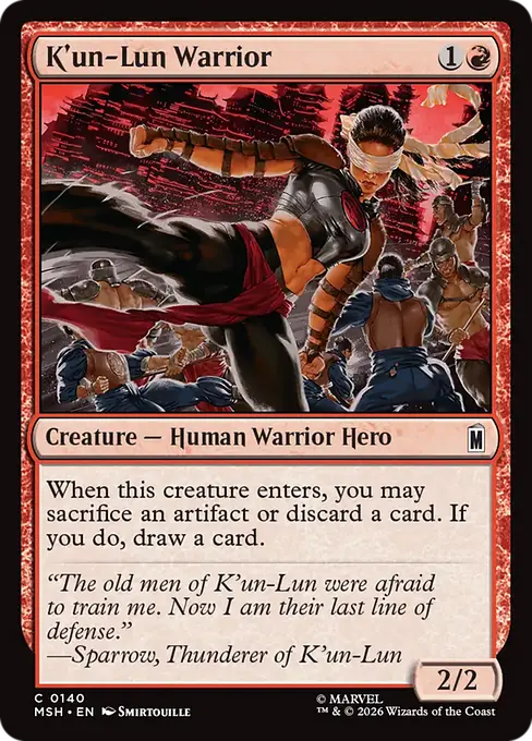 K'un-Lun Warrior - Marvel Super Heroes