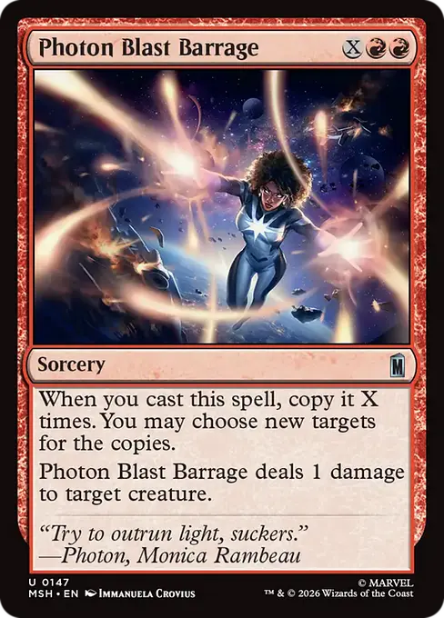 Photon Blast Barrage - Marvel Super Heroes