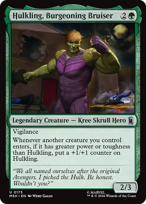 Hulkling, Burgeoning Bruiser - Marvel Super Heroes