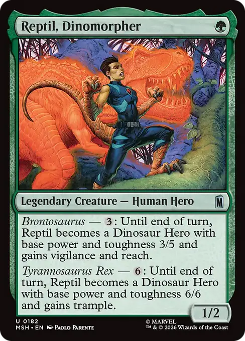 Reptil, Dinomorpher - Marvel Super Heroes
