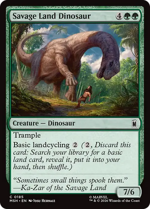 Savage Land Dinosaur - Marvel Super Heroes
