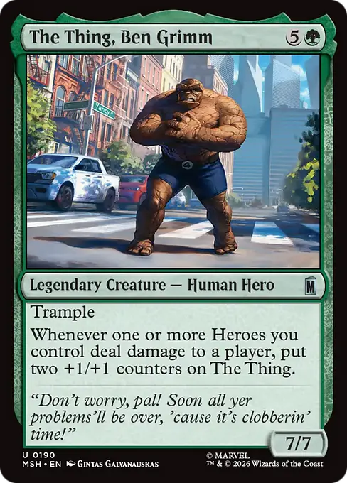 The Thing, Ben Grimm - Marvel Super Heroes