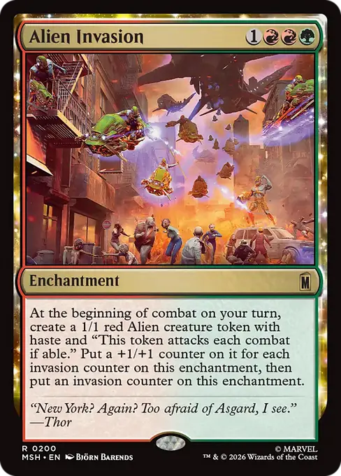 Alien Invasion - Marvel Super Heroes