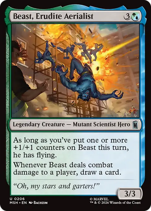 Beast, Erudite Aerialist - Marvel Super Heroes