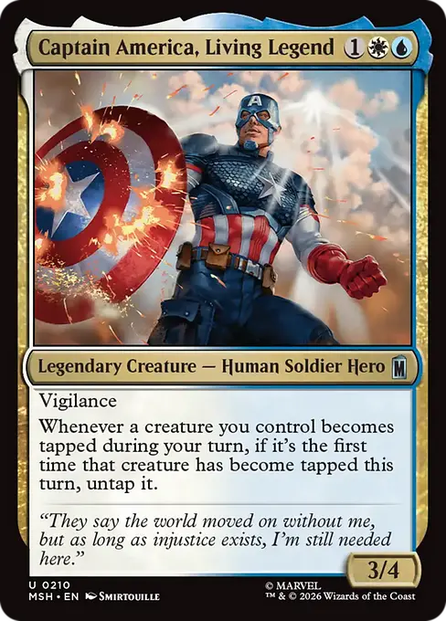 Captain America, Living Legend - Marvel Super Heroes