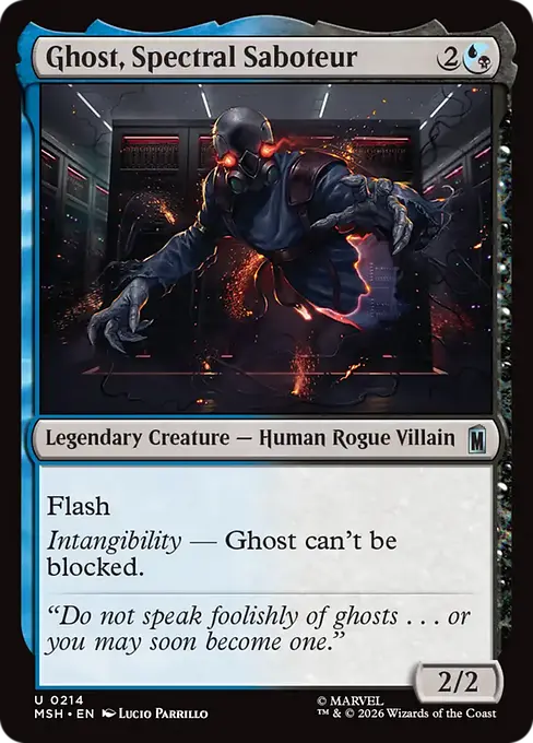 Ghost, Spectral Saboteur - Marvel Super Heroes