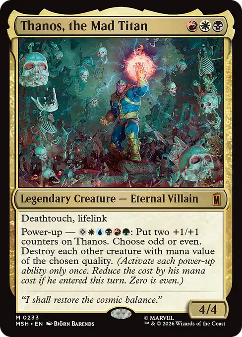 Thanos, the Mad Titan - Marvel Super Heroes