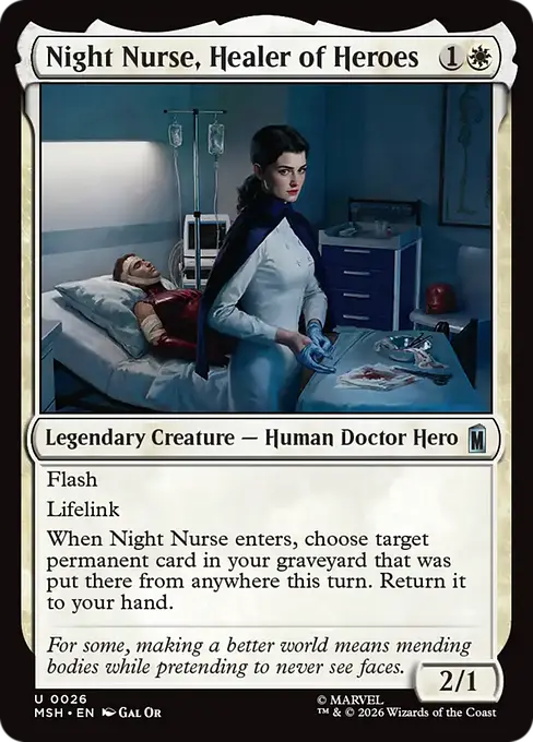 Night Nurse, Healer of Heroes - Marvel Super Heroes