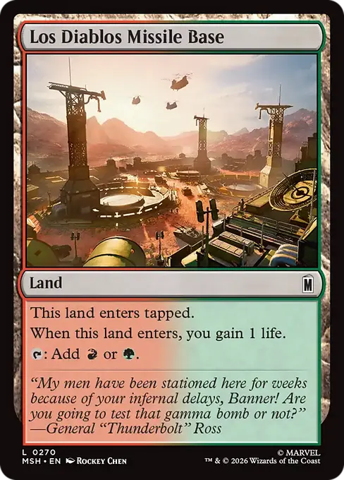 Los Diablos Missile Base - Marvel Super Heroes