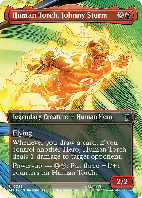 Human Torch, Johnny Storm - Marvel Super Heroes