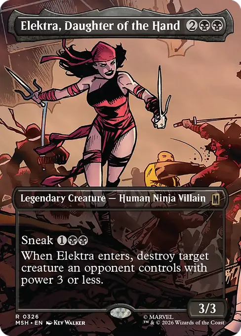 Elektra, Daughter of the Hand - Marvel Super Heroes