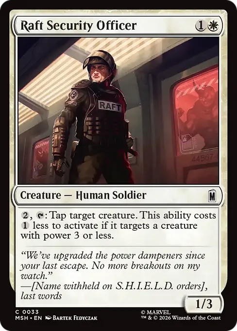 Raft Security Officer - Marvel Super Heroes