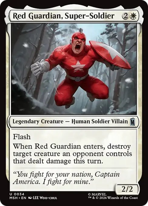 Red Guardian, Super-Soldier - Marvel Super Heroes