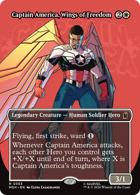 Captain America, Wings of Freedom - Marvel Super Heroes