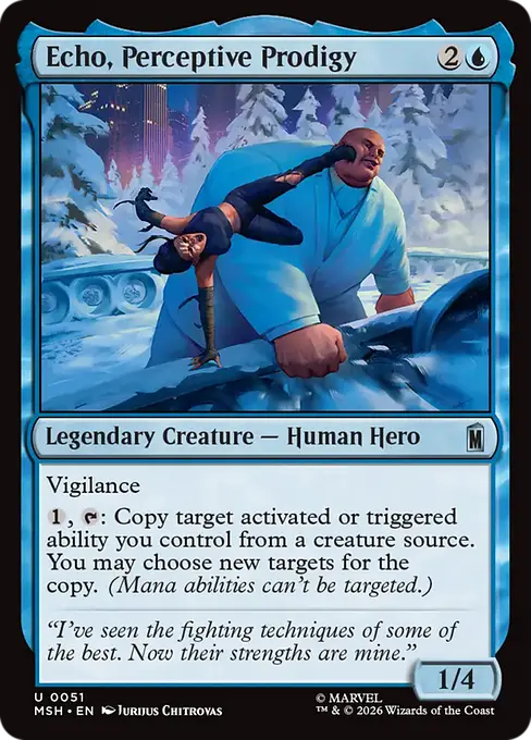 Echo, Perceptive Prodigy - Marvel Super Heroes