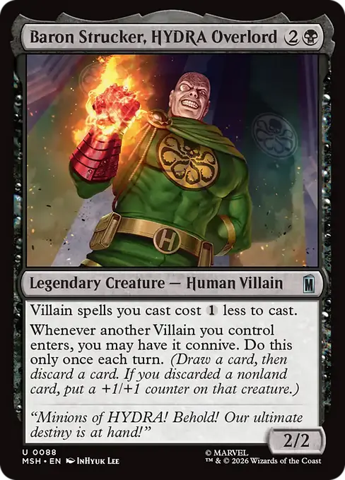 Baron Strucker, HYDRA Overlord - Marvel Super Heroes