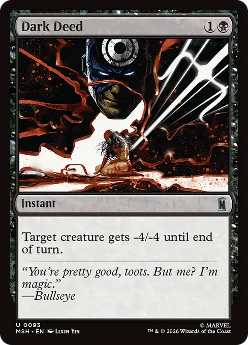 Dark Deed - Marvel Super Heroes