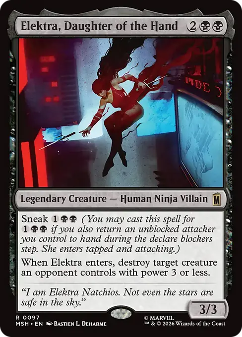 Elektra, Daughter of the Hand - Marvel Super Heroes