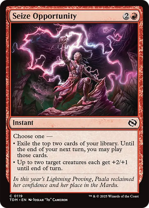 Seize Opportunity - Tarkir: Dragonstorm