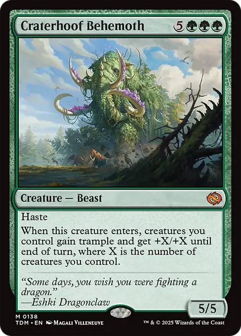 Craterhoof Behemoth - Tarkir: Dragonstorm