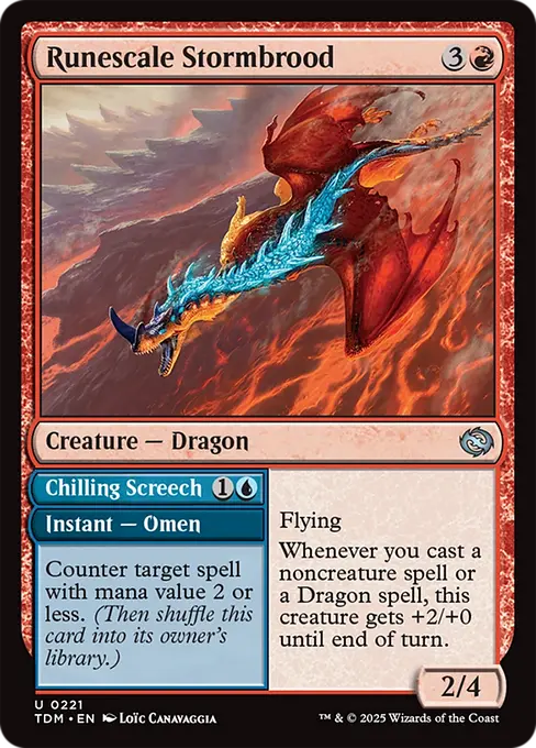 Runescale Stormbrood // Chilling Screech - Tarkir: Dragonstorm