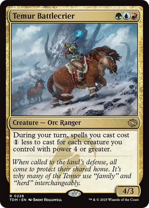 Temur Battlecrier - Tarkir: Dragonstorm