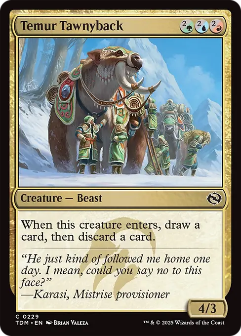 Temur Tawnyback - Tarkir: Dragonstorm
