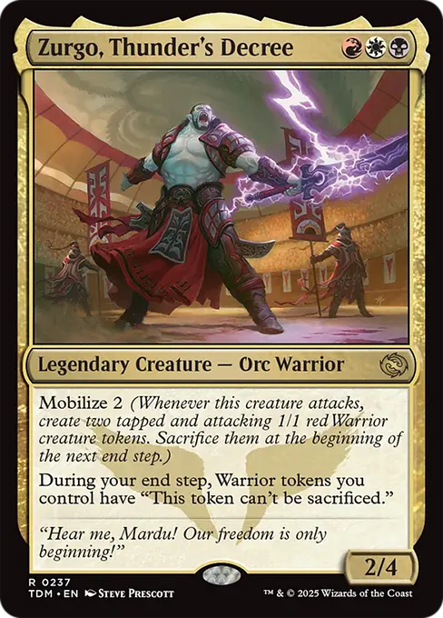 Zurgo, Thunder's Decree - Tarkir: Dragonstorm