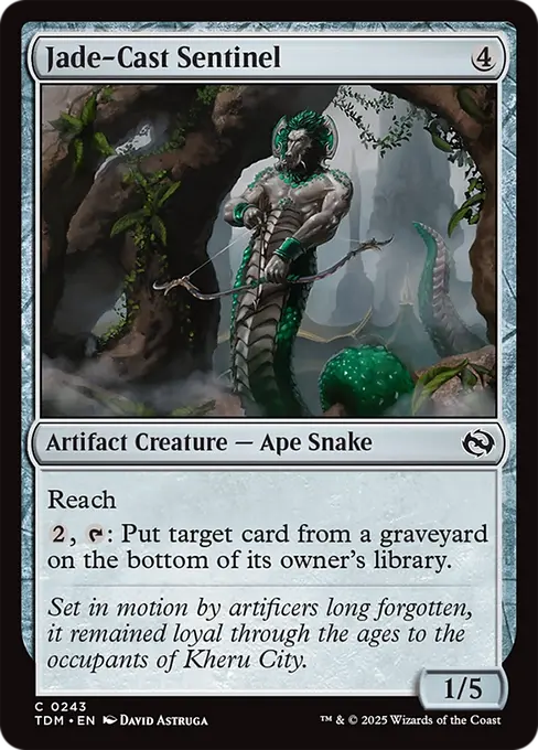 Jade-Cast Sentinel - Tarkir: Dragonstorm