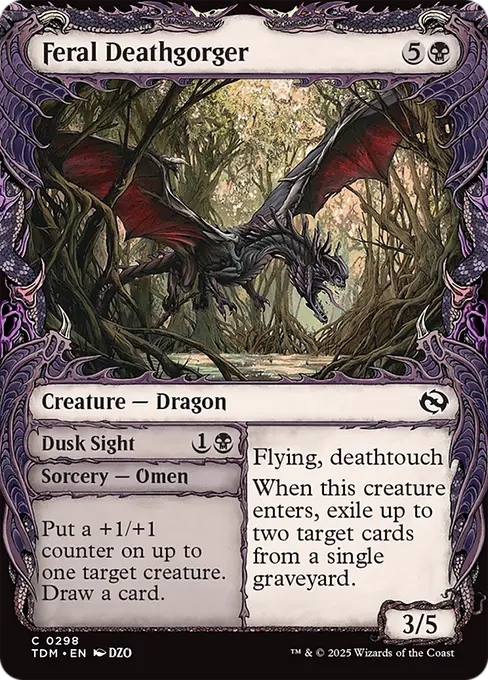 Feral Deathgorger // Dusk Sight - Tarkir: Dragonstorm