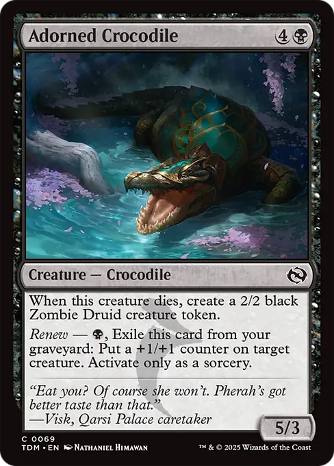 Adorned Crocodile - Tarkir: Dragonstorm