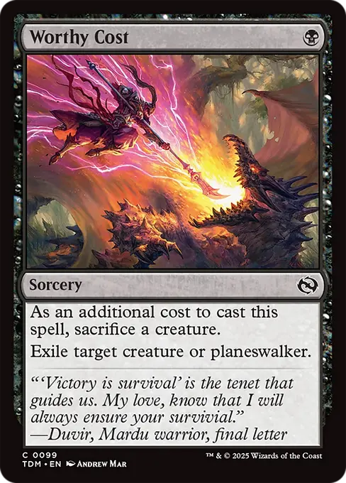 Worthy Cost - Tarkir: Dragonstorm